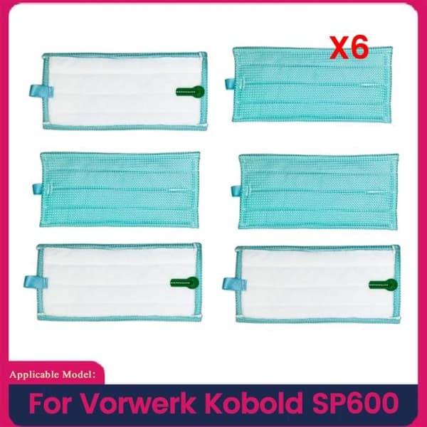 Rengøringspuder til Vorwerk Kobold SP600 støvsuger, vaskbare reservedele til dampmoppe