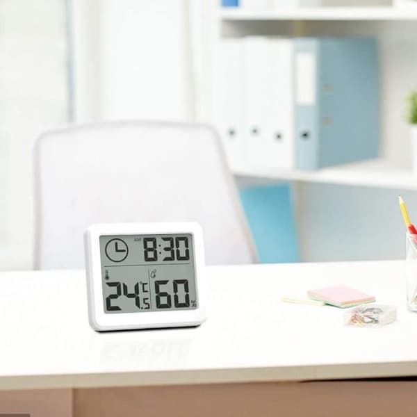 Indendørs termometer og hygrometer - Temperatur- og fugtighedsmåler - Rumkomfort - Digital