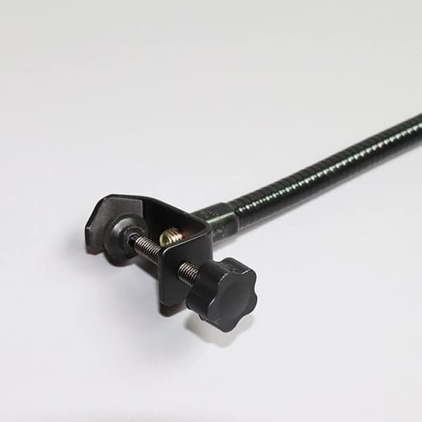 Mikrofonstativ, fleksibelt skrivebordsmikrofonstativ med solid bordklemme, 3/8\" til 5/8\" skrueadapter, 360° justerbart