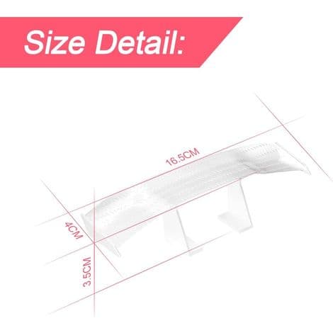 3 STK Mini Bilspoiler, Multifunktionel Bilhalevinge, Universal Mini Spoiler Vinge, Ingen Boring Kulfibertekstur til Dekoration (Hvid)