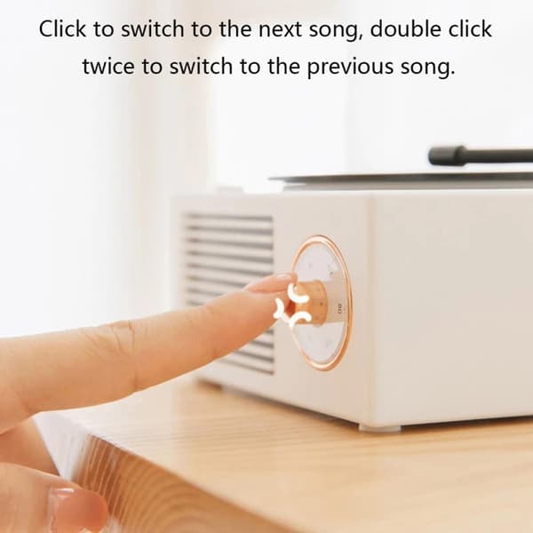 Monitoiminen Mini Retro Levysoitin Bluetooth Kaiuttimet Voimakas Stereoääni
