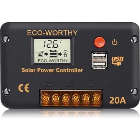 Helautomatisk universell solcellepanel PWM-kontroller