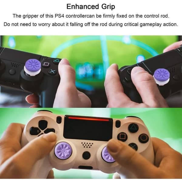 Joystick Caps - Silikon - PS4/PS5 - Halkfri - Lila - 2 st