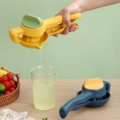 Manuell citruspress, citronpress, idealisk för citroner, limefrukter och gula apelsiner.