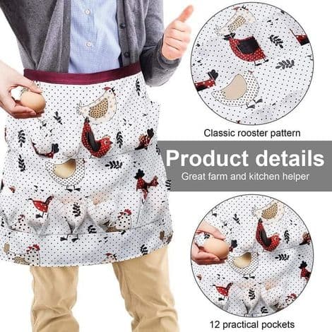 Eggeforkle - Generelt Bruk - Plukkeforkle - Polyester - Vaskbart - Praktisk