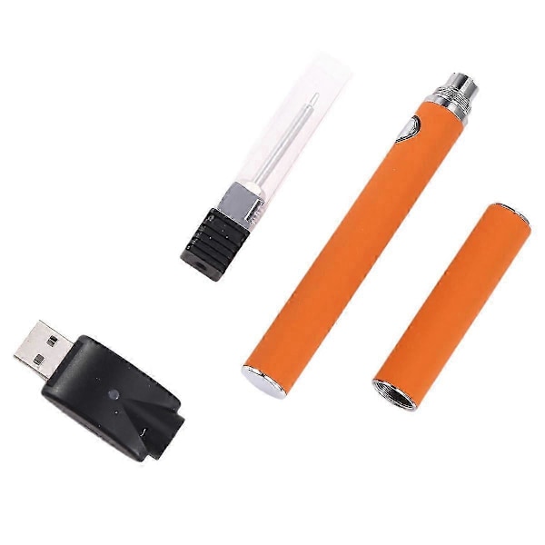 Apply 510 Gänga Batteri Patron Penna Justerbar Spänning Smart Power Penna USB Mini Lödkolv Kit med Lock Orange