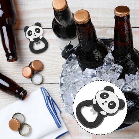Pandaformet magnetisk flaskeåbner, dekorativ flaskeåbner, gave