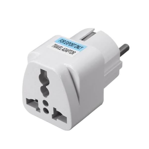 Stikadapter - CR2AB - Universal (UK/US/EU/AU → EU) - 250V 10A - 2 runde ben