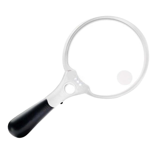 137mm LED Förstoringsglas Stor Bred Användning ABS Multifunktionellt Förstoringsglas för Identifiering QinHai