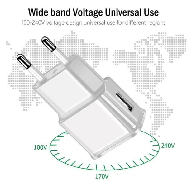 5V 2A Micro USB-kabel för snabbladdning, laddningskabel för Android-telefoner, kompatibel med H Micro USB Svart -LC4150