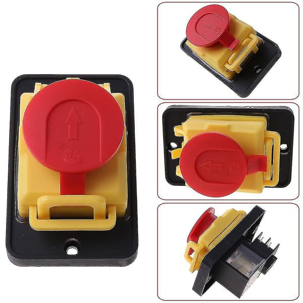 Kjd12 250v 4-pin vanntett magnetisk start stopp nullspenningsutløser trykknappbryter