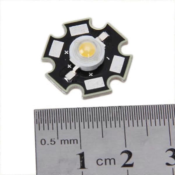 4X 3W Høyeffekt Star LED Lys Lampe Pære (Hvit)