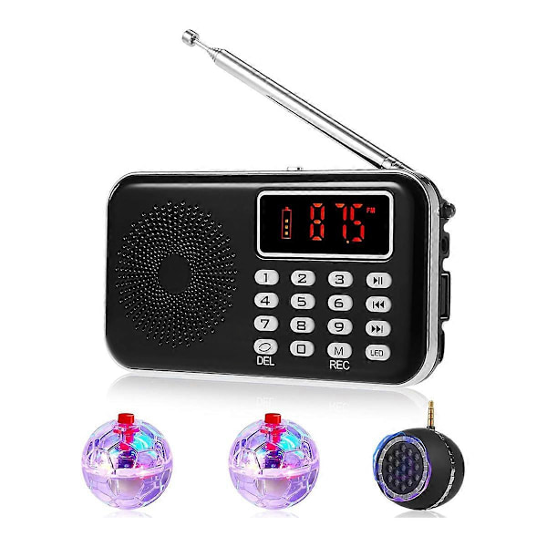 4 st Spirit Box Utrustningskit, med 2 LED Kattbollar 1 Spirit Box Högtalare Paranormal Utrustningskit för
