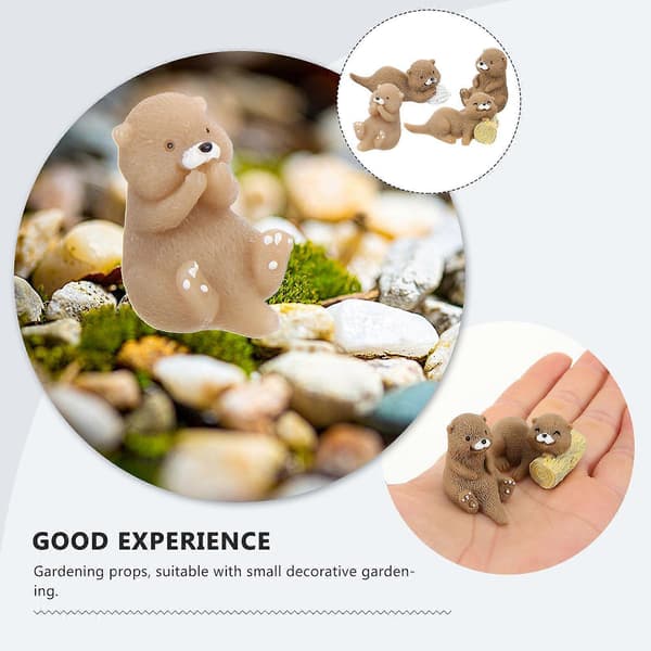 8 stk. Miniature Figurer Landskab Odder Ornamenter Små Odder Dekorationer Odder Indretning