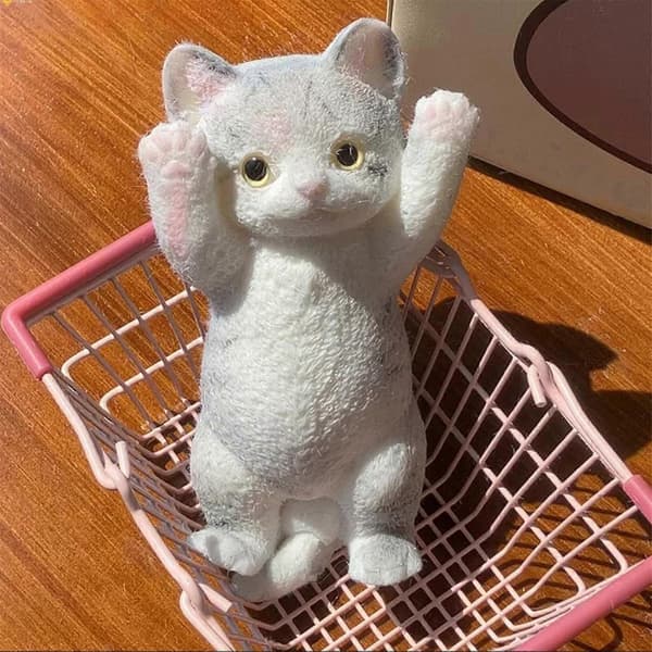 Julepynt Katte Hænder Op Katte Æltning Stresslindrende Legetøj Pige Plys Legetøj Simulation Katte Æltning - FARVE: E
