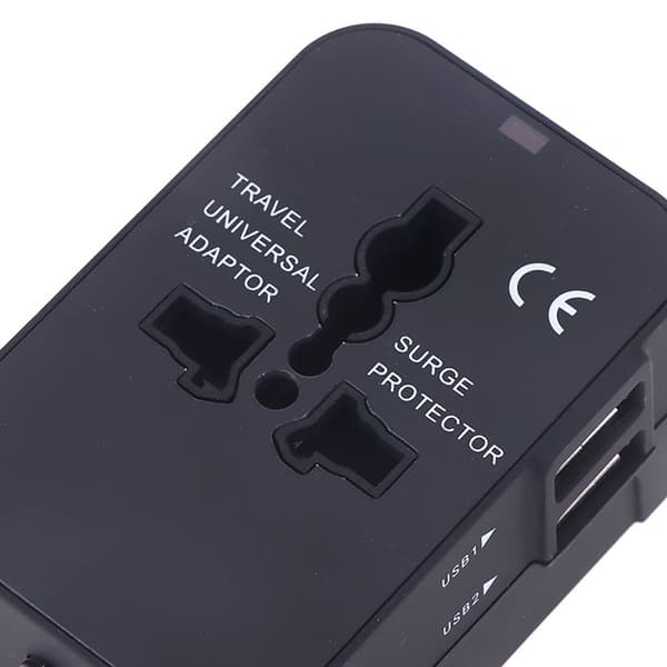 Yleiskäyttöinen 2 kpl USB-matkasovitin seinäadapteri
