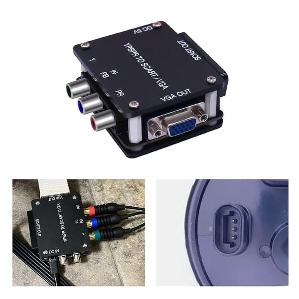 Komponent YPbPr til RGBS/VGA-konverter for retro spillkonsoll/dekoderboks/DVD1c