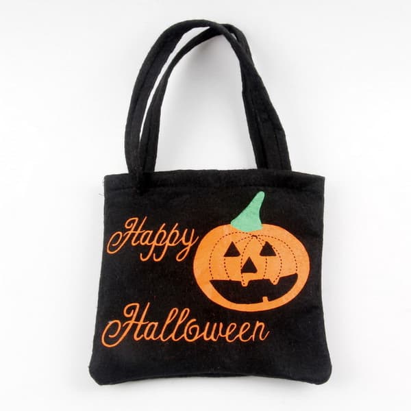 Halloween-kuitukangaskassi – Karkkipussi ja rekvisiitta lapsille