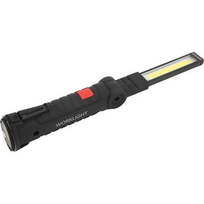 LED Arbejdslys - PZCC - Stor Model - 350 lm - USB Genopladelig - 360° Magnet & Krog