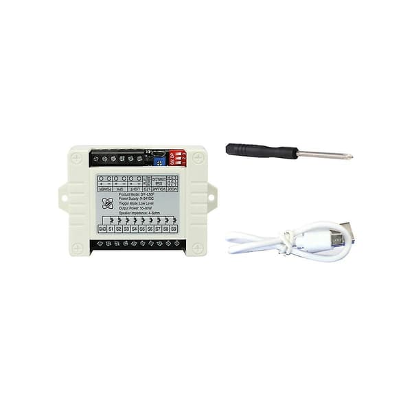 24V Høyeffekts Stemmesending Prompt Modul Høy- og Lavnivå Trigger 1-til-1mp3 Multifunksjonell Avspillingsmodul, C