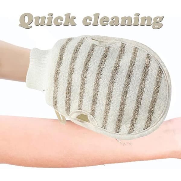 Eksfolierende handsker - Ikke specificeret - 2 stk. - Bambus - Dobbelt tekstur - Unisex