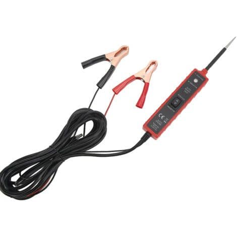 Bilkrets-tester med LED-lys, 6-24V, multifunksjonell testsonde for båter og tilhengere