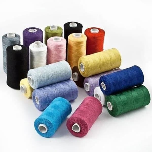 Sytrådsspoler - Syngarn - 20 spoler - 500m hver - 100% polyester - Assorterede farver