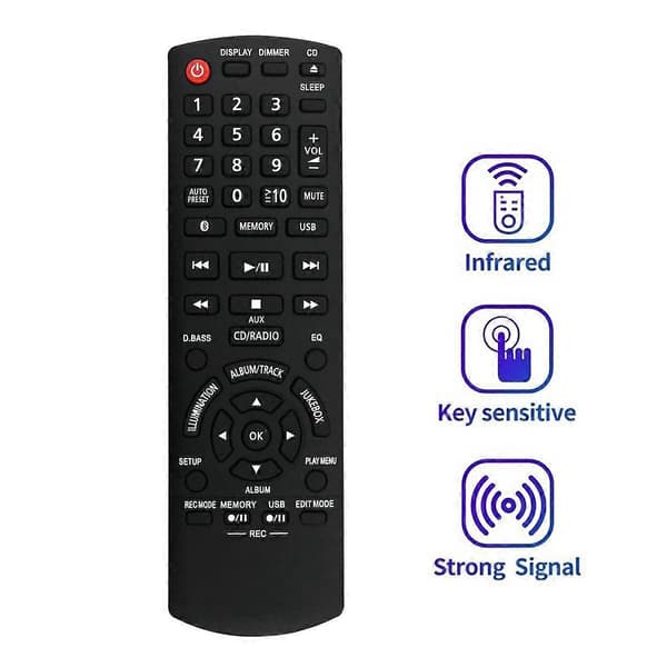 N2QAYB001094 Fjernkontroll for erstatning av Panasonic-TV