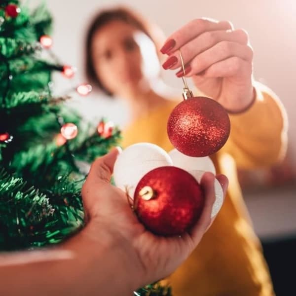 Julekuler - Ikke spesifisert - 6 cm - Pakke med 16 - Plast