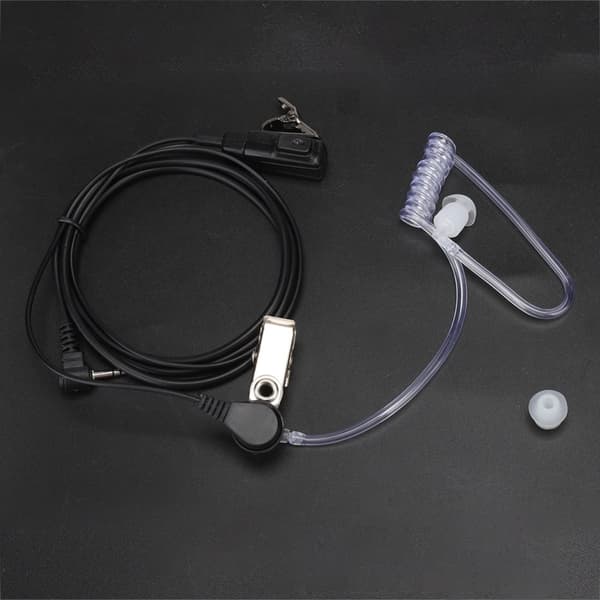 Bærbart 2,5 mm rørheadset med PTT-mikrofon til Motorola Walkie Talkies