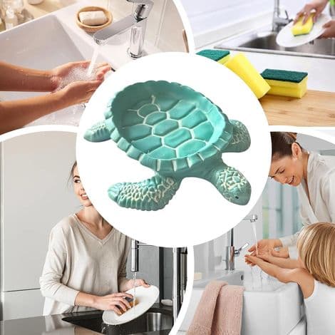 Sköldpaddsformad tvålorganisatör tvålförvaring