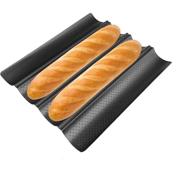 Baguettebrødform, 4 spor Baguetteform Stekebrett