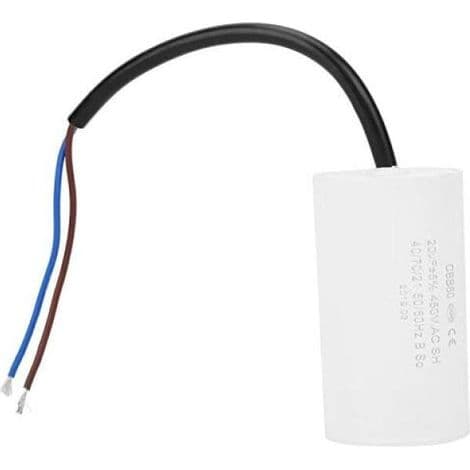 CBB60 450V 60uF Startkondensator, Mikrofarad Motorkondensator med Ledning