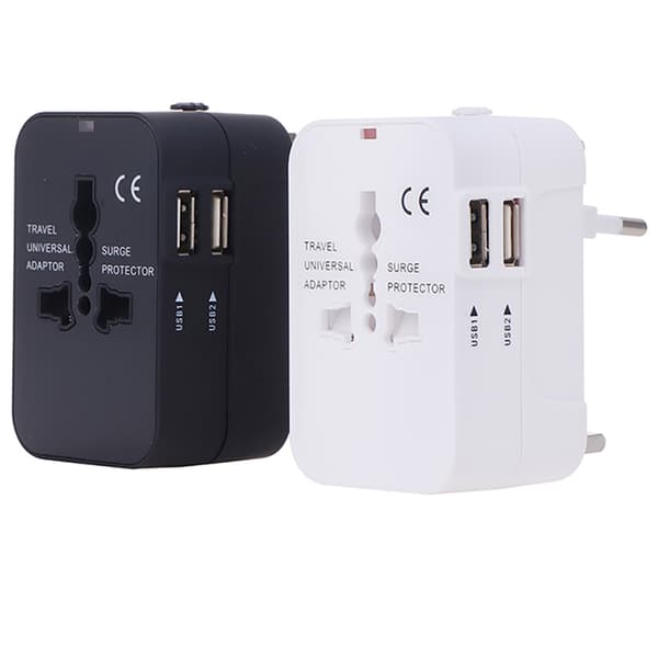 Yleiskäyttöinen 2 kpl USB-matkasovitin seinäadapteri
