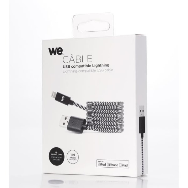 WE USB-C till Lightning-kabel 1 m med snabbladdningsströmförsörjning för  iPhone 11/11 Pro/XS/XR/X/8, iPad Mini 5, iPad Air 2019 in daf9 | Fyndiq