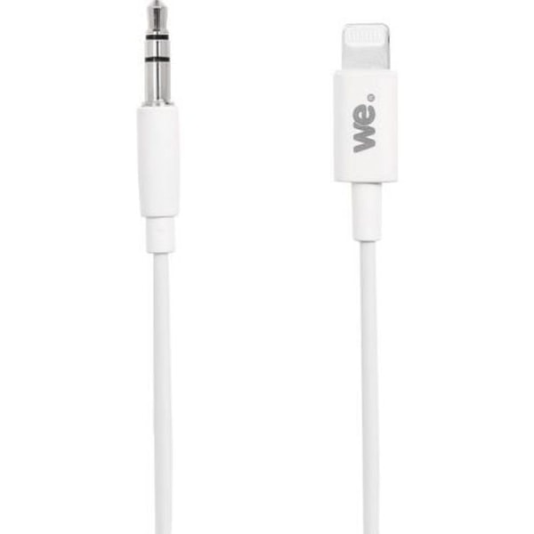 WEWE 1m aux-kabel för iPhone/iPad till 3,5 mm hanuttag/AUX för att ansluta  till en bilradio, hörlurar, högtalare Vita c0f6 | Fyndiq