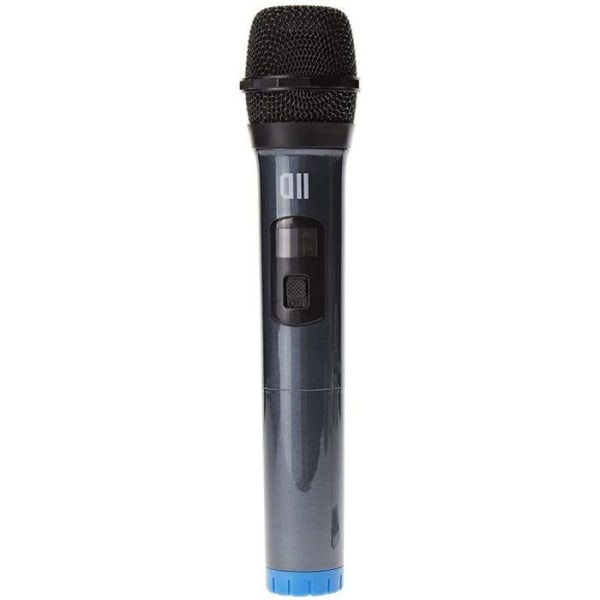 D2 trådlös rundstrålande dynamisk mikrofon, med skärmuppladdningsbar  mottagare, uttag 6,35 mm BLÅ Svart 2e03 | Fyndiq