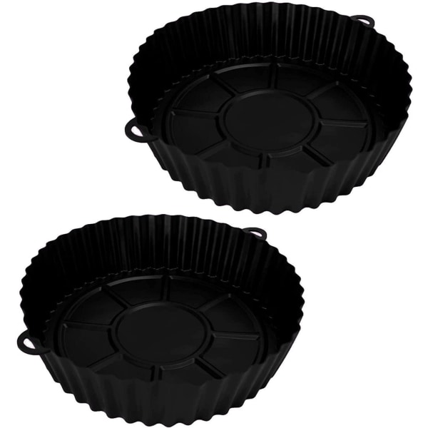 Air Fryer silikone gryde, silikone form ovn, bageplade  silikone Black