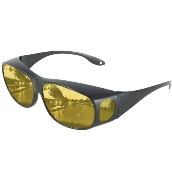 2-pack Glasögon för natt lHD Bilglasögon - För mörkerkörning Black