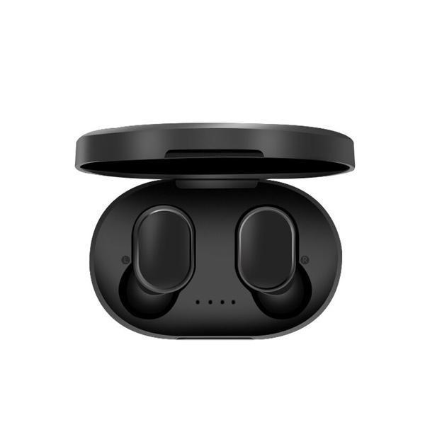 2-Pack A6s TWS - Trådlösa hörlurar med senaste Bluetooth 5.1 Svart