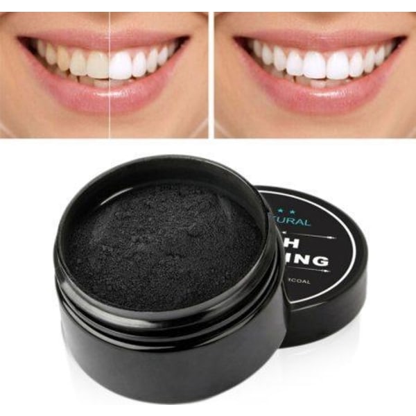 100 % luonnollinen hampaiden valkaisu - hampaiden valkaisu hiili Black