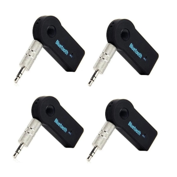 4-pak Bluetooth bilmusikmodtager - AUX - Bluetooth 4.1 Black