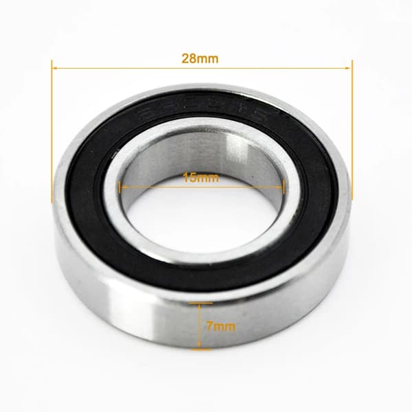 10st 6902-2RS 15x28x7mm Djupgående Kullager