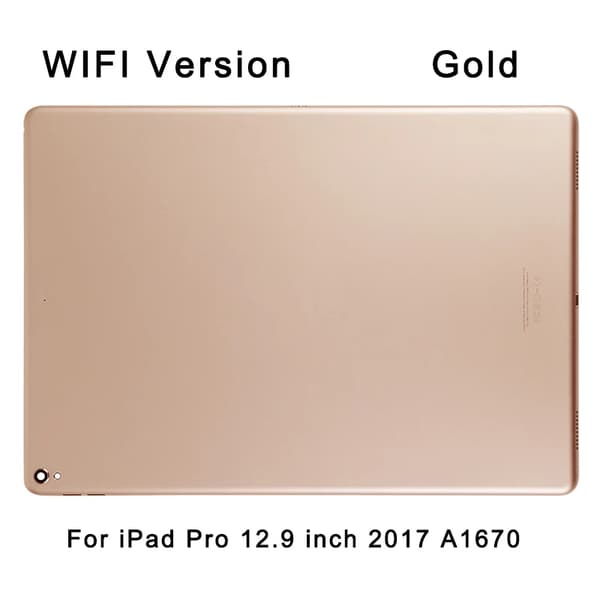 Bagside Batteridæksel Hus Cover til iPad Pro 12.9 tommer 2017, 4G Version eller WIFI Version, A1670/A1671/A1821~05692
