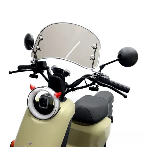 Universal Motorcykel Vindskærm Retro Front Vindafviser Modificerede Tilbehør Nem Installation til Scooter og E-cykel