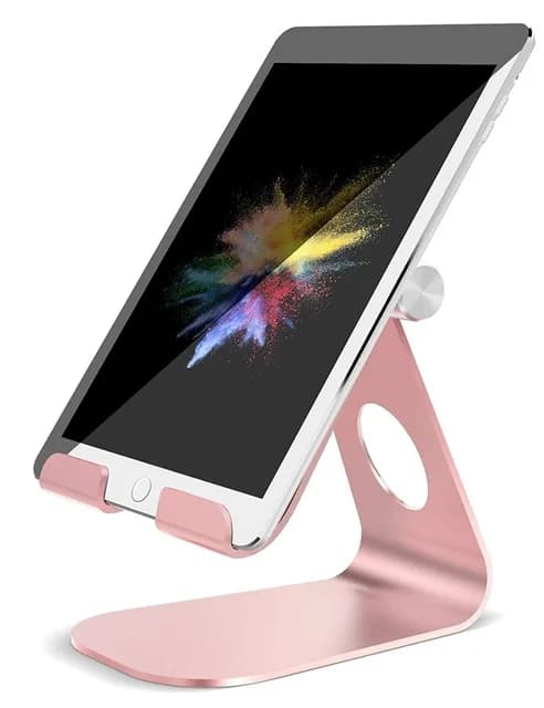 Justerbart tabletstativ til iPad, tabletstativ: Desktop-stativholderdock kompatibel med tablet såsom til iPad 9.7 11 \"10.2\"~07154