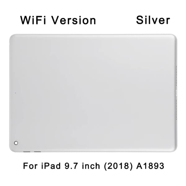 Bag Batteridæksel Husdæksel til iPad 9,7 tommer (2018), 4G Version/WiFi Version, A1954 / A1893~07139
