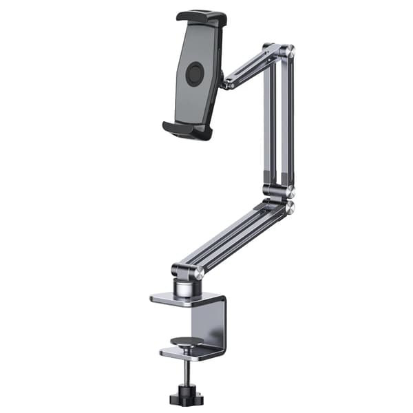 Oatsbasf Aluminium Tablet Stand med Lang Arm Multi-Vinkel Bordmontering til iPad 4-12.9''~03669