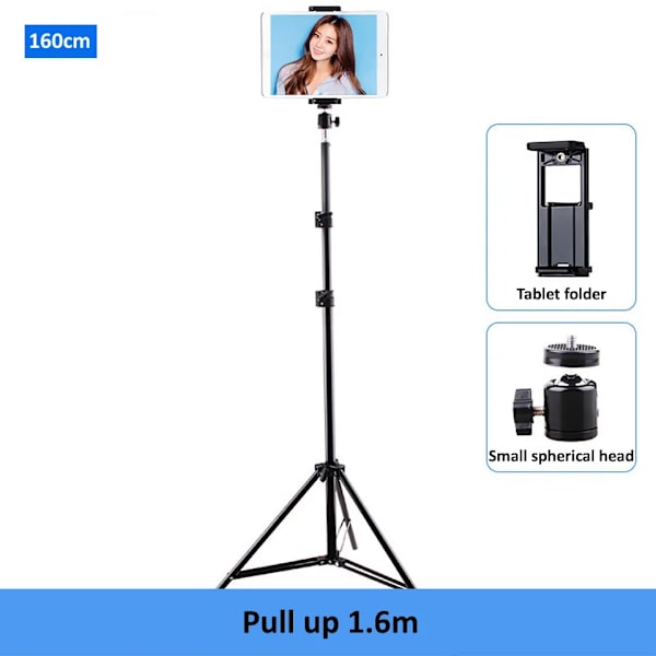 Justerbart Stativ Tablet Stand med Stativ til 4-11 Tommer Smartphone Tablets til iPad Montering~04320