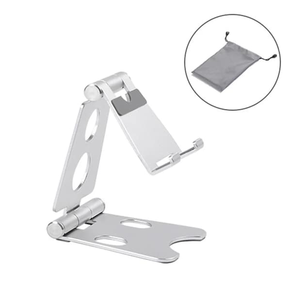Justerbart Tabletstativ i Aluminium til iPad Pro Foldbart Tabletholderstativ med Taske til Samsung Xiaomi Huawei~06852